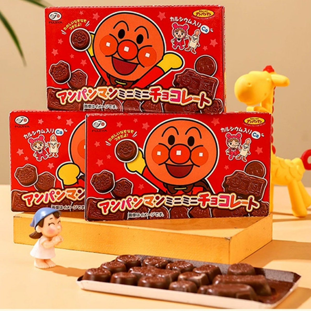 Fujiya Anpanman Mini Chocolate Box 15pcs