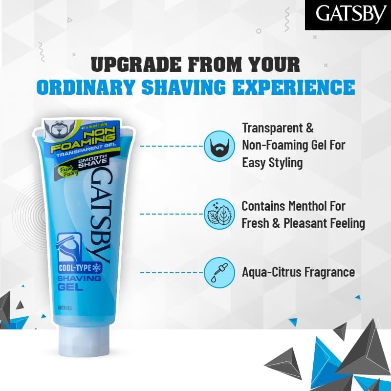 Gatsby Cooling Shaving Gel 200ml