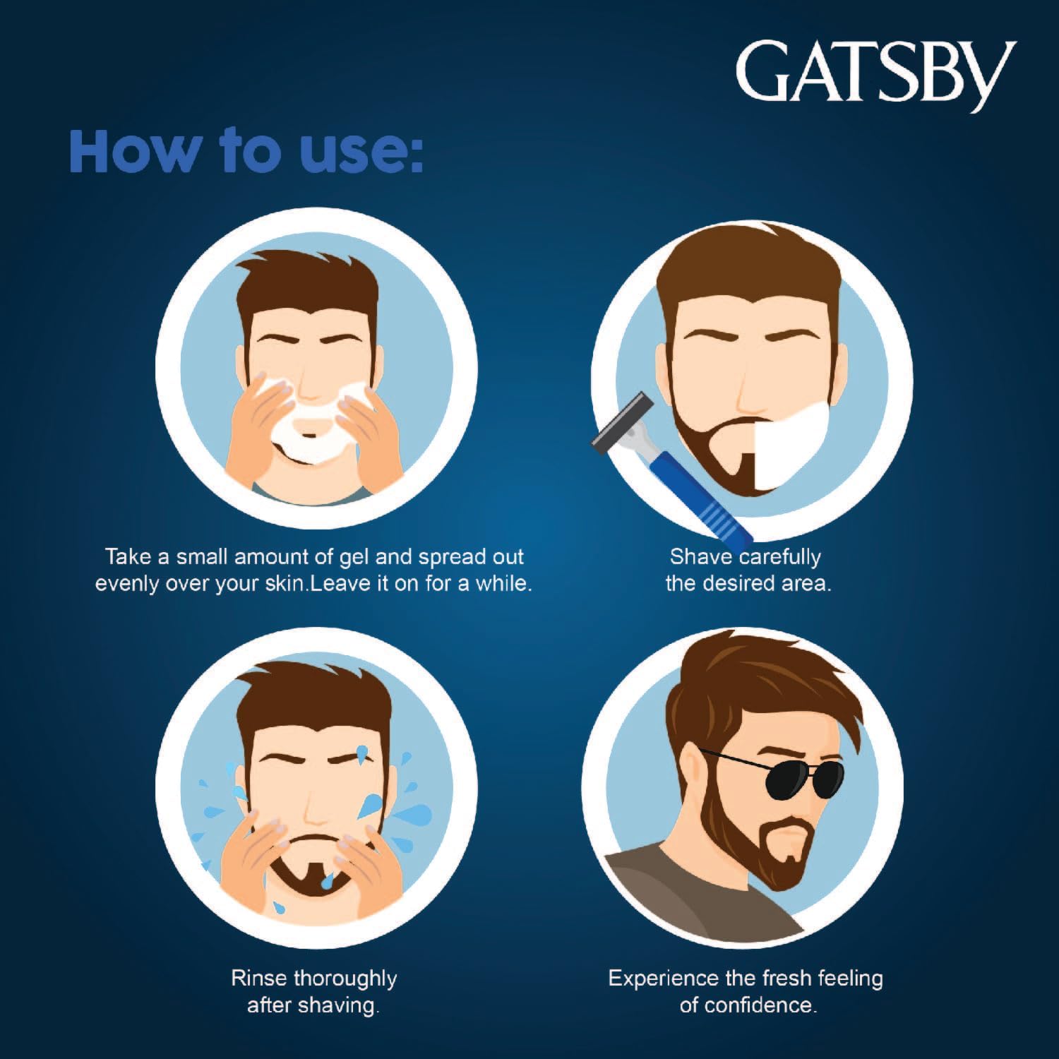 Gatsby Cooling Shaving Gel 200ml