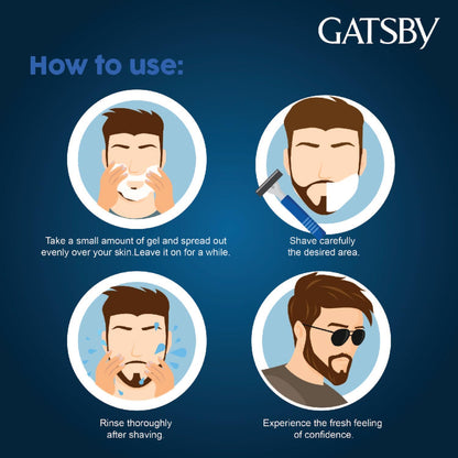 Gatsby Cooling Shaving Gel 200ml