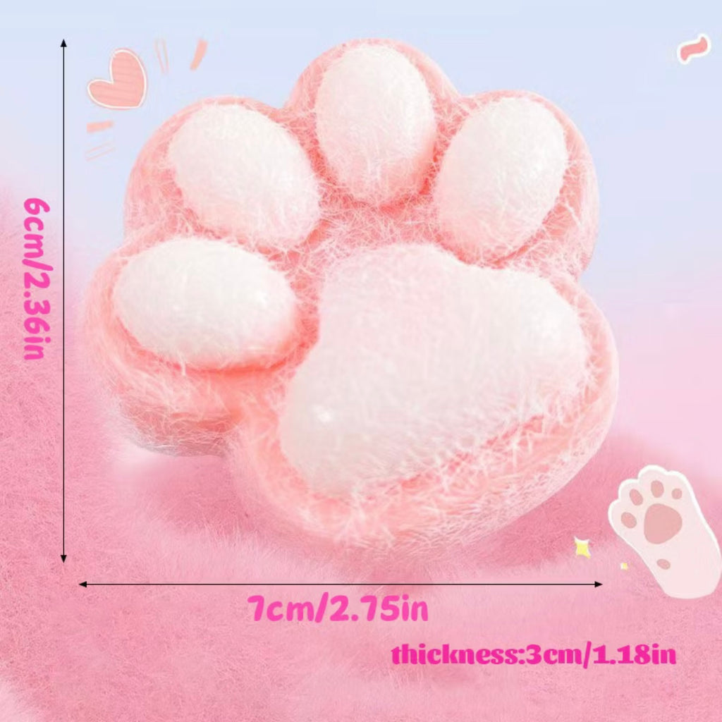 Cat Paw Taba Squishy Cute Kawaii Stress Relief Fidget Toy (Random Color)