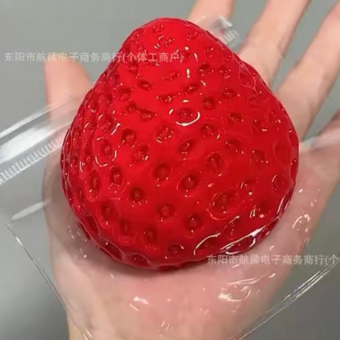 Strawberry Squishy Jumbo Slow Rising Stress Relief Fidget Toy (Random Color)