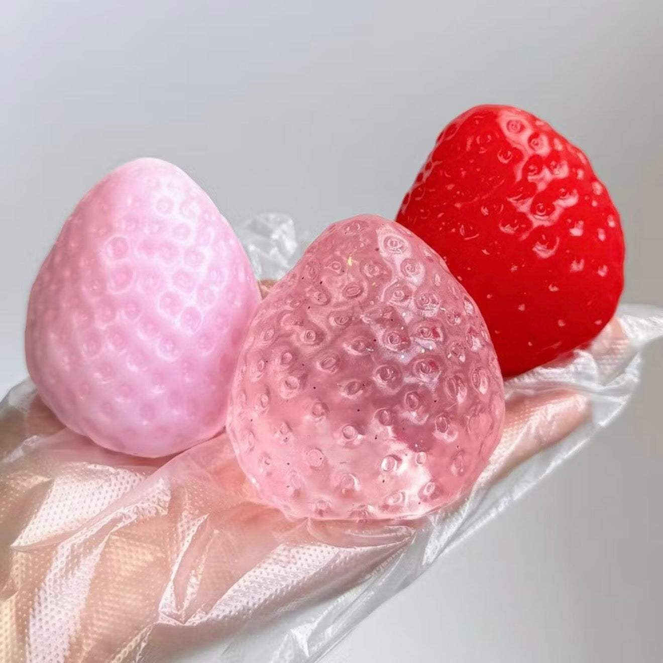Strawberry Squishy Jumbo Slow Rising Stress Relief Fidget Toy (Random Color)