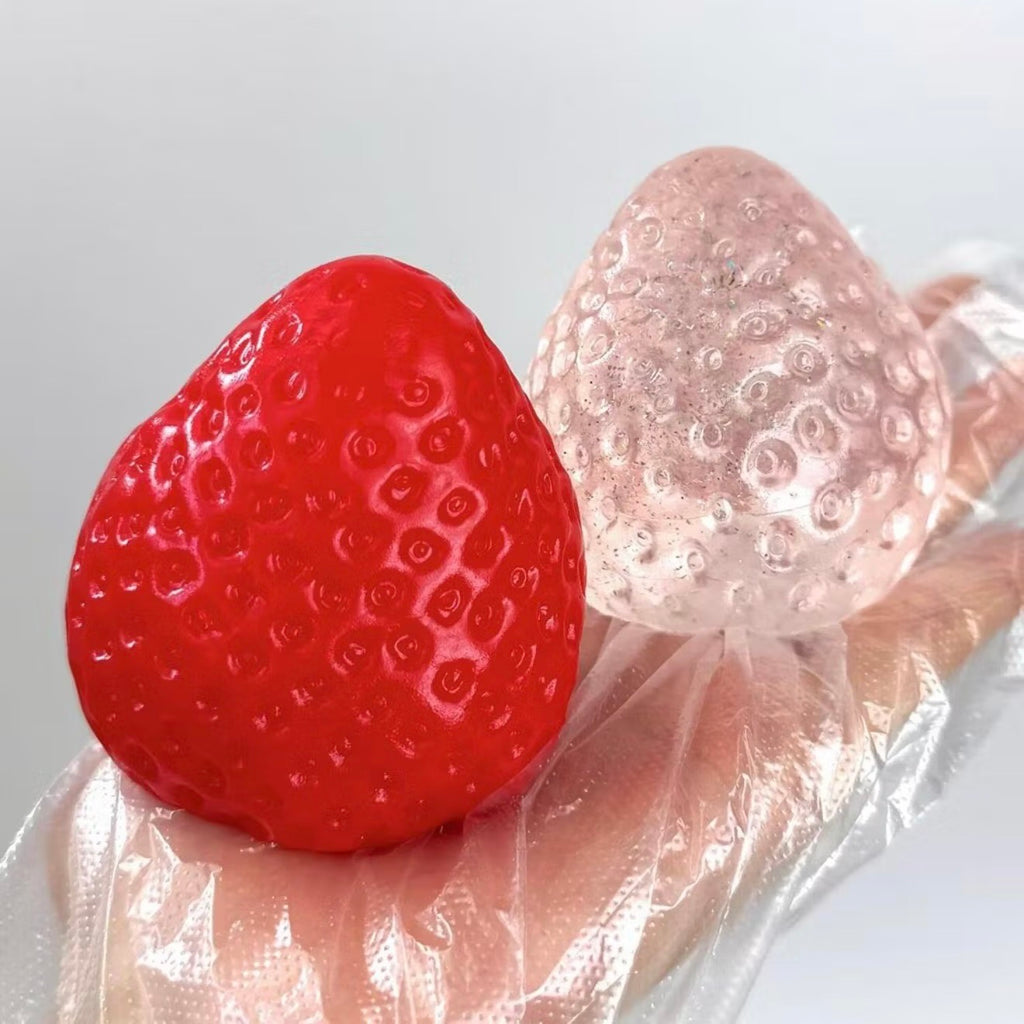 Strawberry Squishy Jumbo Slow Rising Stress Relief Fidget Toy (Random Color)