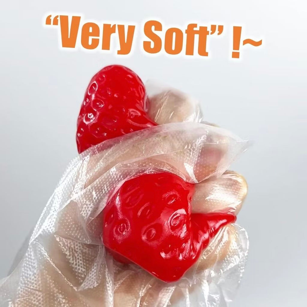 Strawberry Squishy Jumbo Slow Rising Stress Relief Fidget Toy (Random Color)