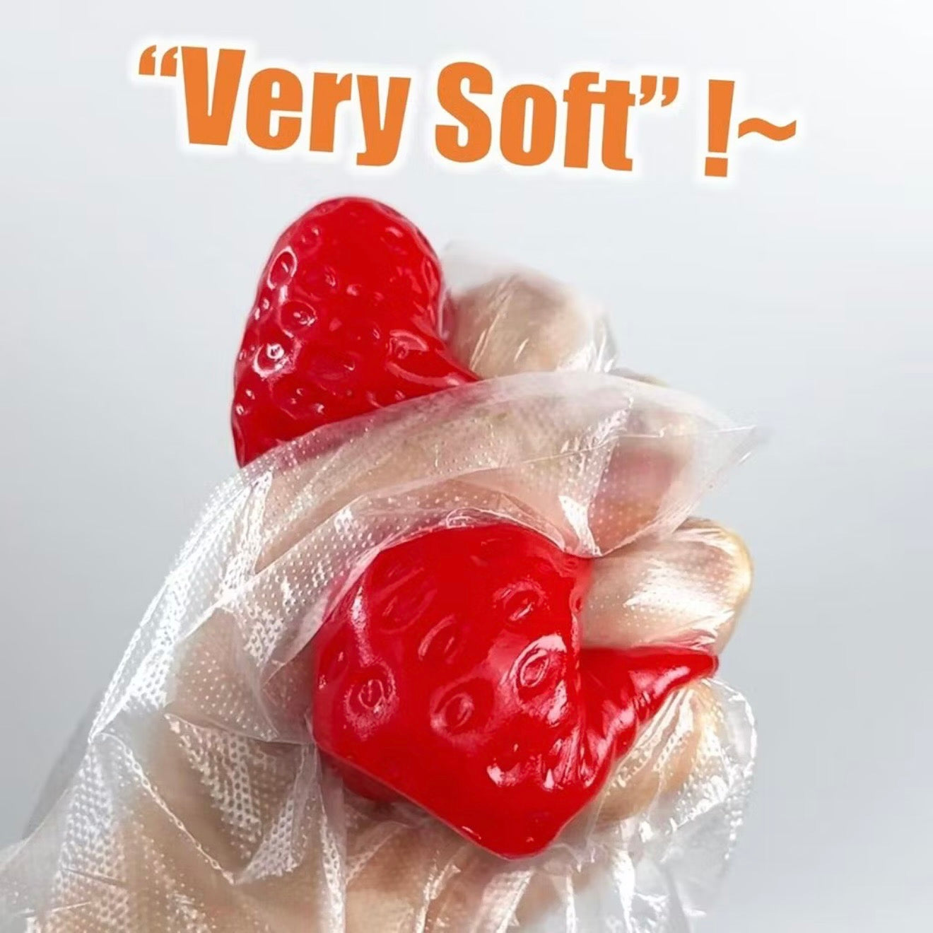 Strawberry Squishy Jumbo Slow Rising Stress Relief Fidget Toy (Random Color)