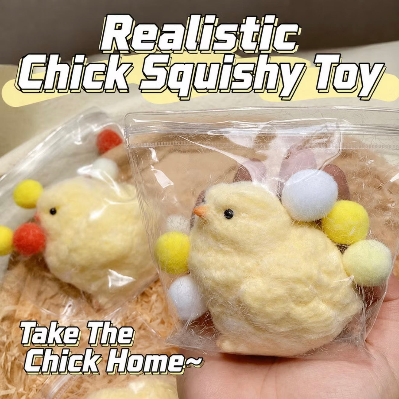 Cute Chick Squishy Kawaii Slow Rising Stress Relief Toy