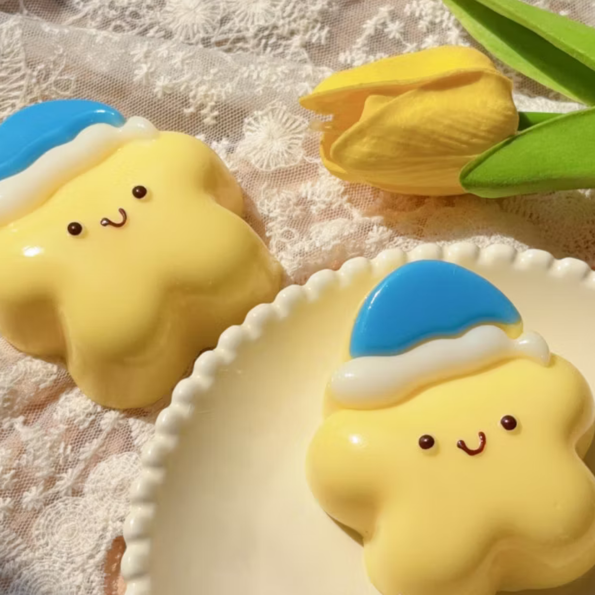 Cute Nightcap Star Squishy Toy Slow Rising Mochi Sensory & Fidget Toy