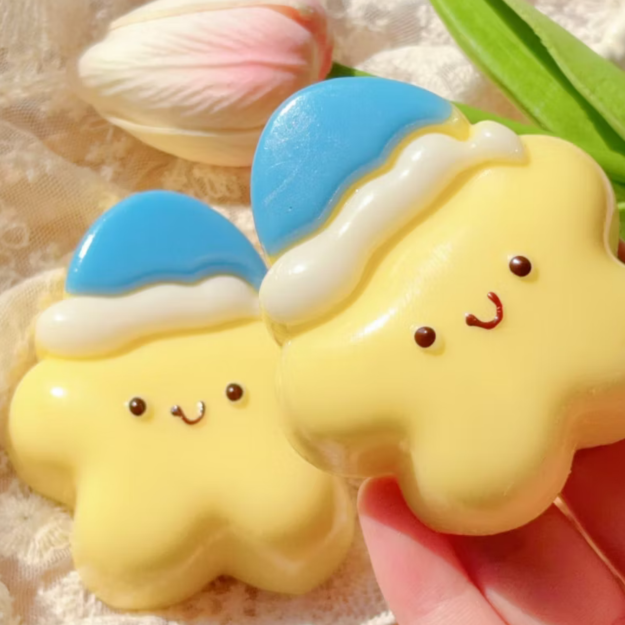 Cute Nightcap Star Squishy Toy Slow Rising Mochi Sensory & Fidget Toy