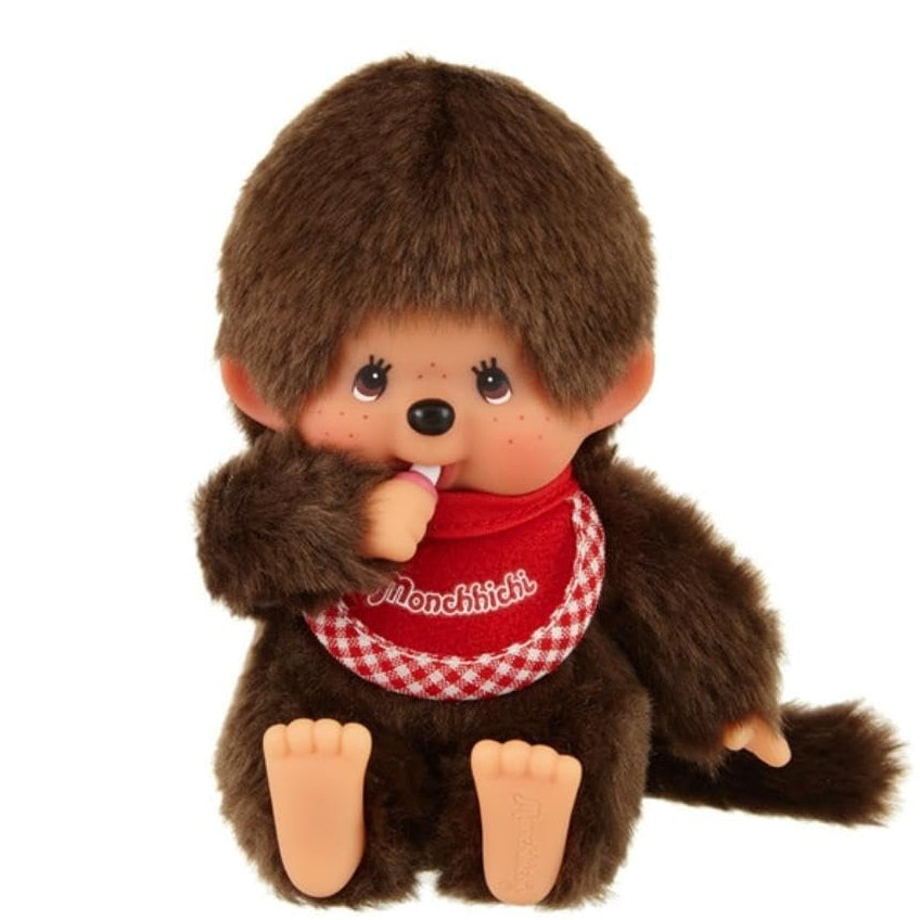 Monchhichi Standard SS Sitting Boy Plush Brown