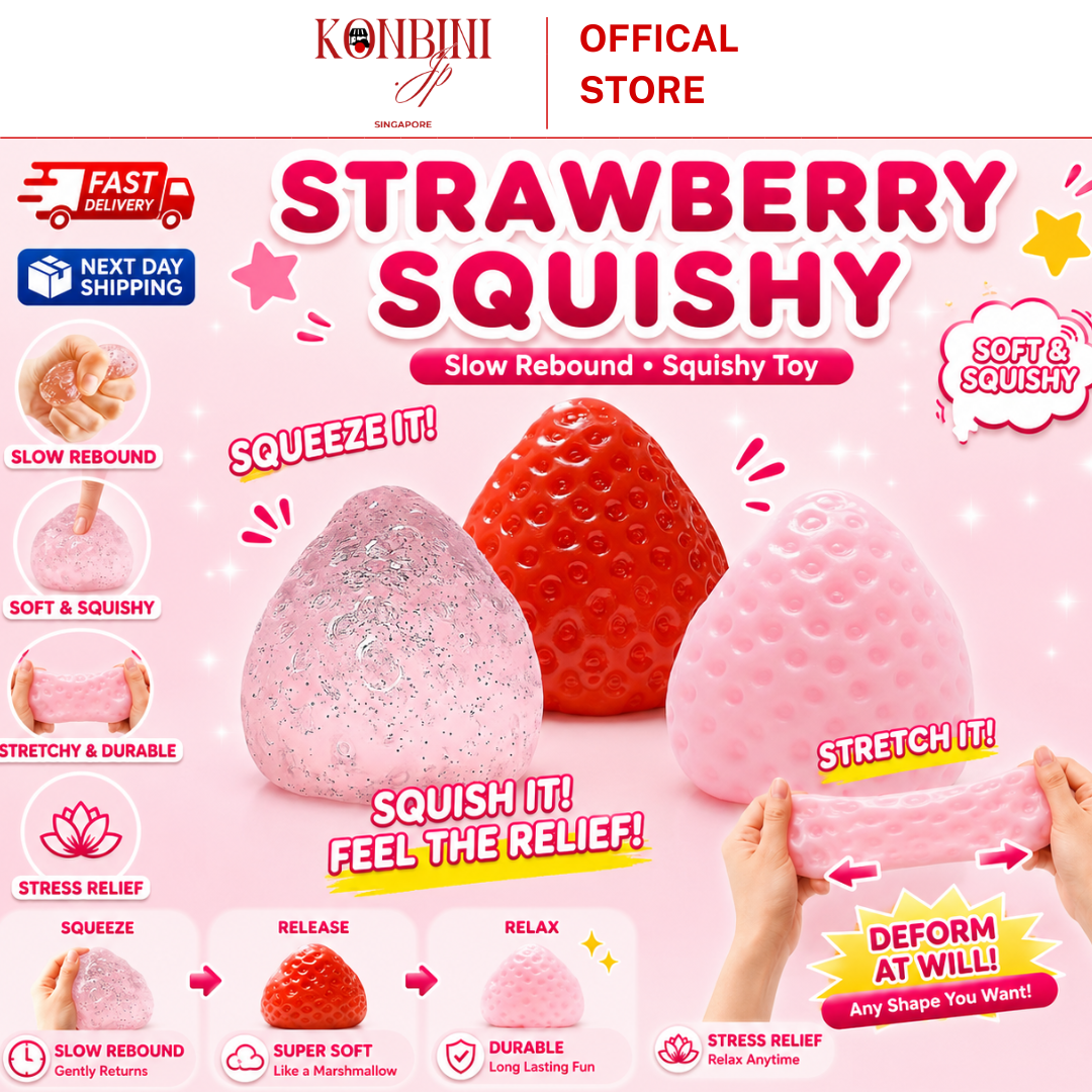 Strawberry Squishy Jumbo Slow Rising Stress Relief Fidget Toy