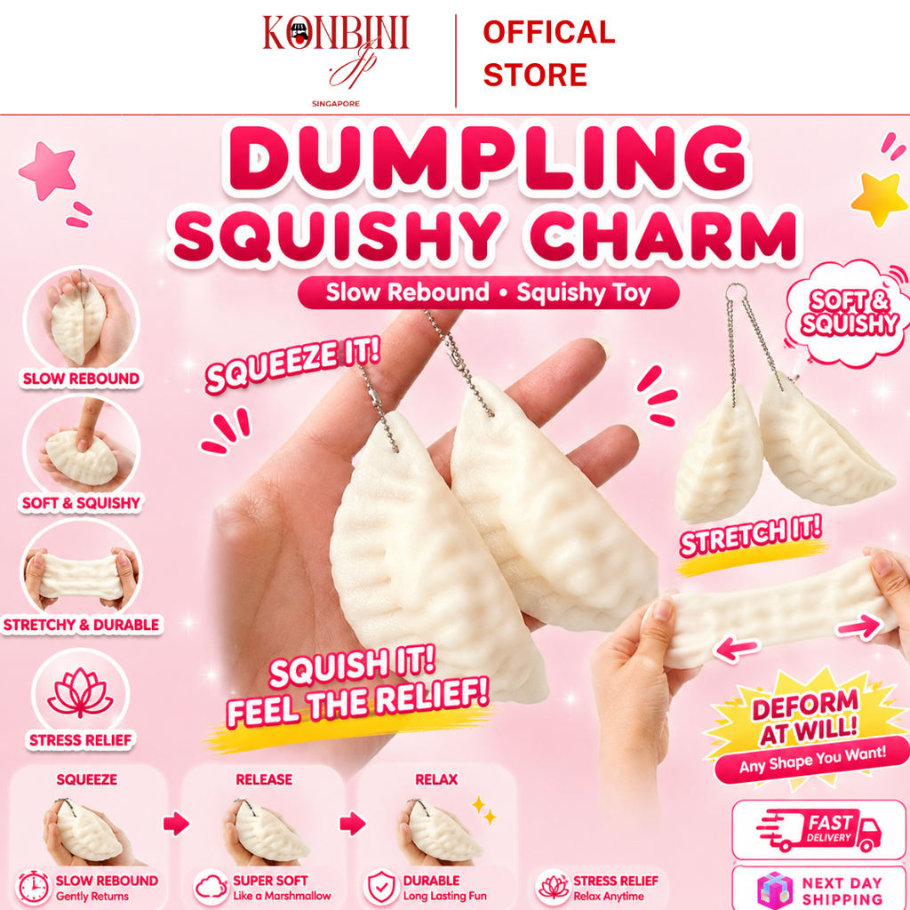 Cute Dumpling Squishy Keychain Kawaii Simulation Food Stress Relief Bag Charm